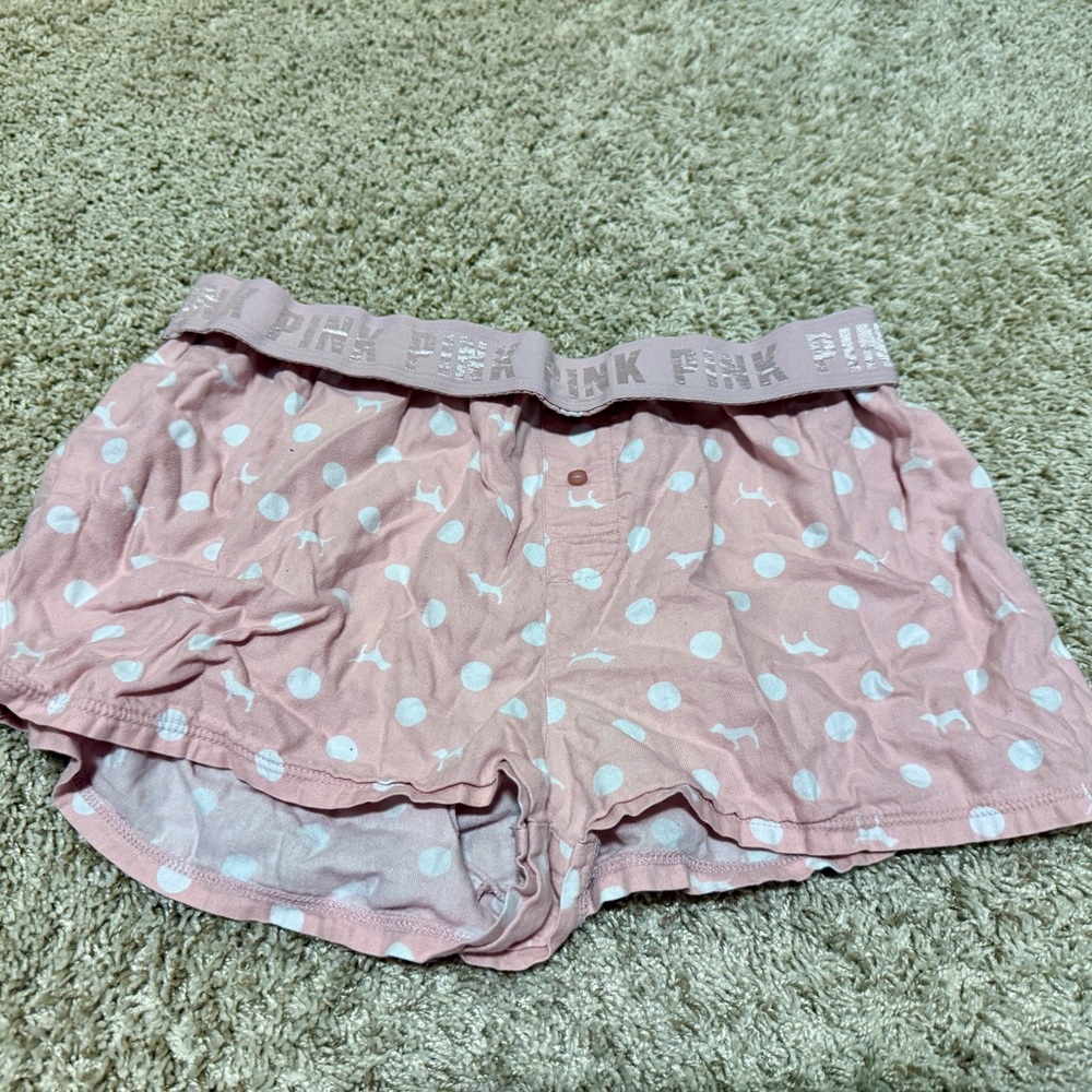 Victoria's Secret Pink Sleepwear with White Dots